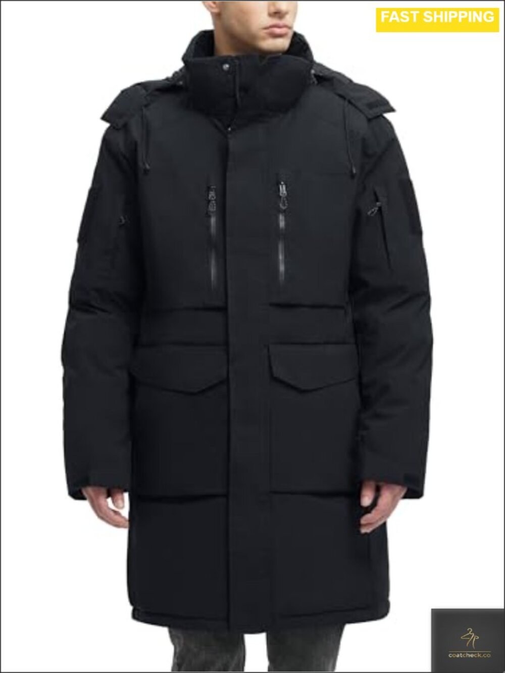 Men's Water Resistant Thicken Parka Puffer Down Jacket Warm Winter Coat